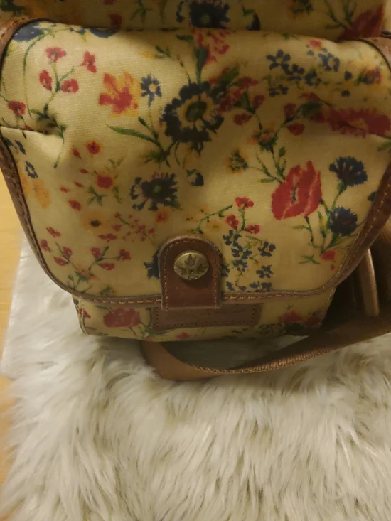 Patricia Nash Floral Canvas Backpack VGUC~EUC - Picture 3 of 15